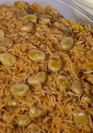 صورة لوصفة الرز بفول على الطريقه السورية