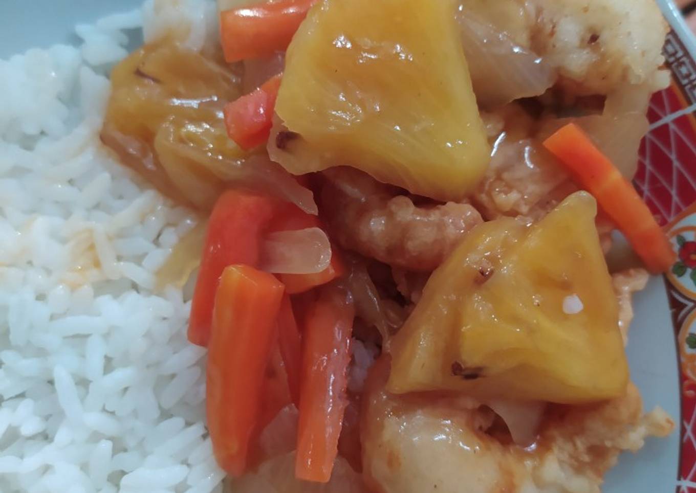 Udang asam manis