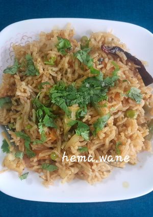 A picture of Kerala style pulav.