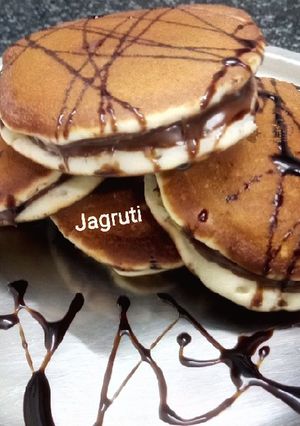 A picture of Nutella Filled Eggless Dora Cake !!.
