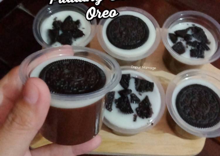 Cara Gampang Membuat Pudding choco oreo yang Menggugah Selera
