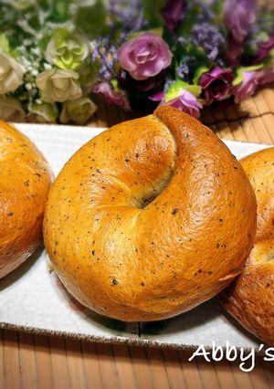 珍珠紅茶奶酥貝果 的食譜成品照片