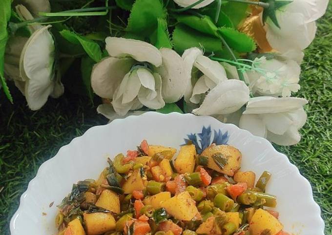 Stir fried mix vegetables Recipe by almas.fatima - Cookpad