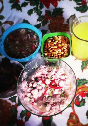 Una foto de Ceviche blanco (curtido)