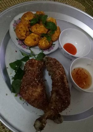 Hình của món Trứng chiên vừng.