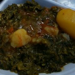 A picture of Stewed sukuma wiki.