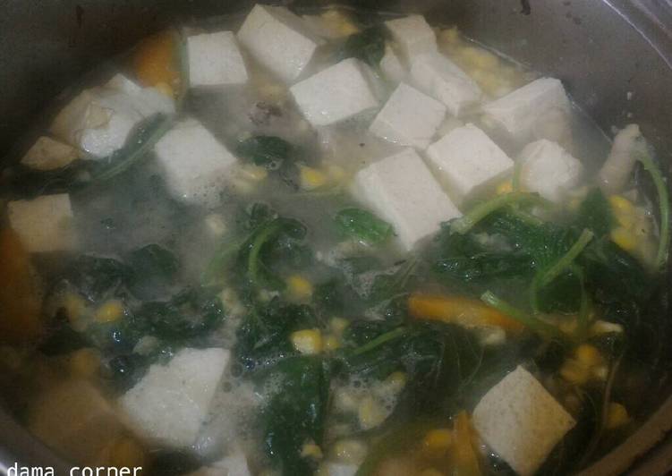 Sup Bayam Tahu #ResepNusantara