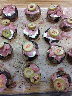 Una foto de Champiñones rellenos