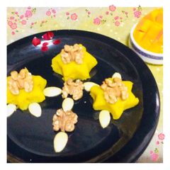 A picture of Walnuts mango halwa.