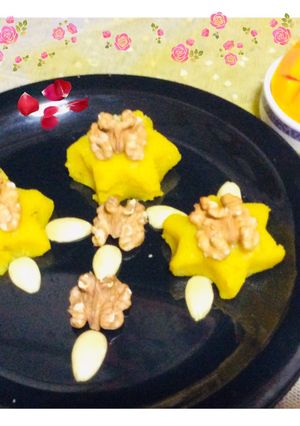 A picture of Walnuts mango halwa.