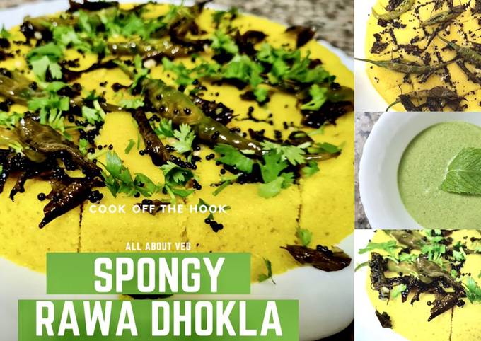 Rava Dhokla- Semolina Sponge Squares