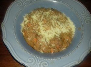 Una foto de Guiso de polenta= plato único