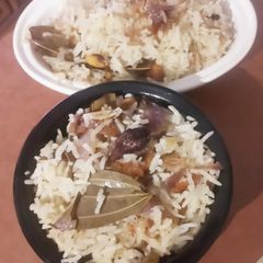 A picture of Mishti ghee bhaat.