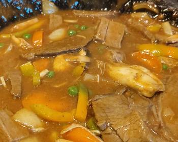 Easy Prepare Recipe My leftovers beef and chicken curry Practical Delicious