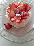 Lovely strawberry Angel food cakes