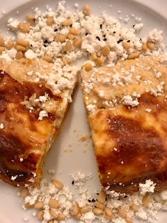 Una foto de Canelones rellenos de calabaza