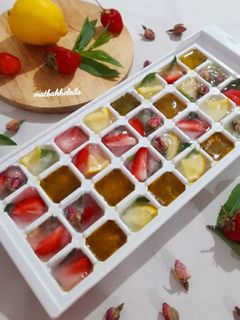 عکسی از دستور یخ تزیینی طعم دار