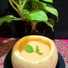 A picture of Muskmelon juice.