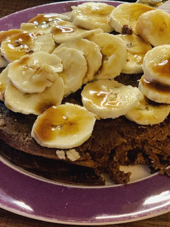 Una foto de Hotcake de cacao saludable