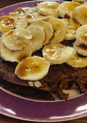 Una foto de Hotcake de cacao saludable