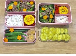 Hình của món Day 19 : Thịt bò xào mướp nhật, trứng hấp _eat1000.