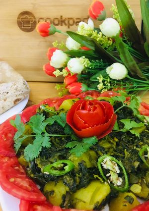 A picture of Aloo methi.