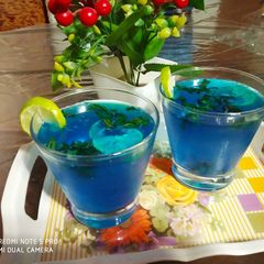 A picture of Blue Lagoon Mocktail.
