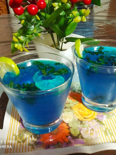 A picture of Blue Lagoon Mocktail.