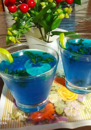 A picture of Blue Lagoon Mocktail.
