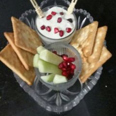 A picture of Cheese and carrot dip.