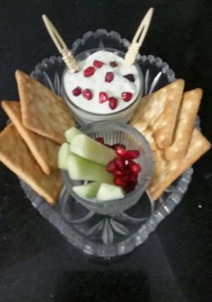 A picture of Cheese and carrot dip.