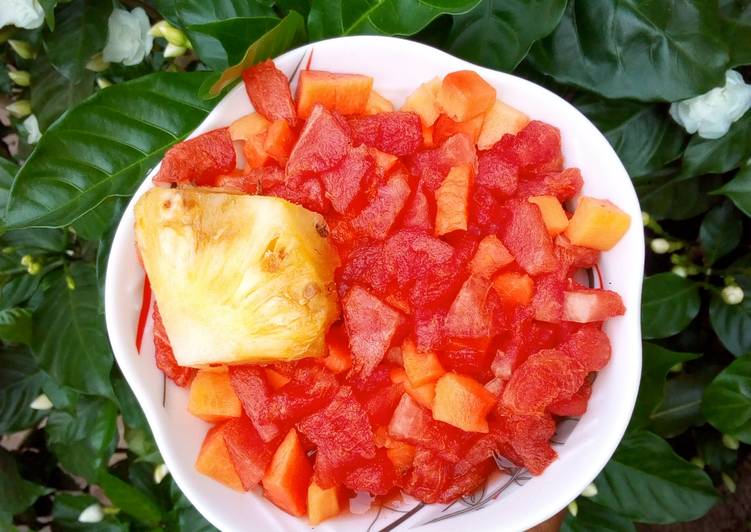 Recipe of Speedy 3 Fruits salad