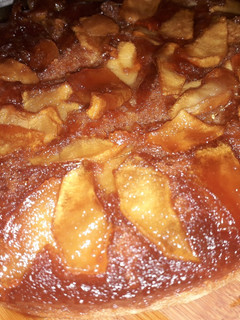 Una foto de Torta de Manzana invertida
