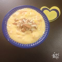 Mango shrikhand A picture of Mango shrikhand.