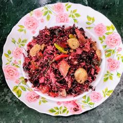 A picture of Red Amaranthus Stir -Fry.