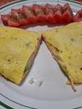 Turkey Breast and Avocado Omelette
