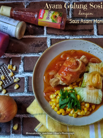 Cara Memasak AYAM GULUNG SOSIS dengan SAUS ASAM MANIS Anti Gagal