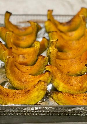 A picture of Roasted Kabocha Squash (Air Fryer or Oven).