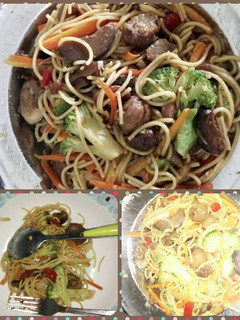 Foto resep Spaghetti tumis sayuran dan Jamur