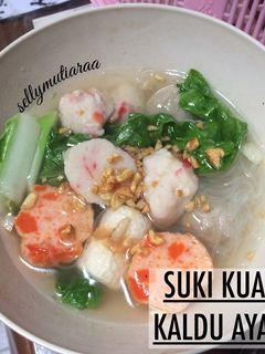Foto resep Suki kuah kaldu no ayam