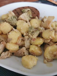 Une photo de Gnocchis et poêlée de chou romanesco