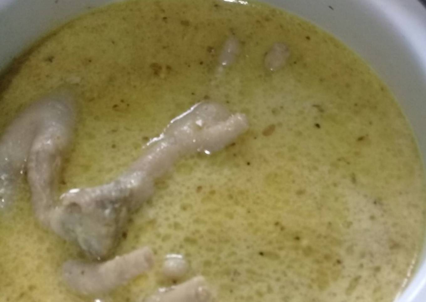 Opor Ceker Ayam kesukaan anak-anak ☺