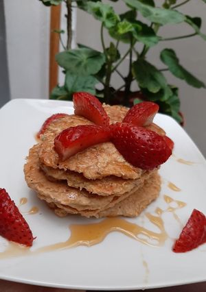 Una foto de Panqueques de plátano y avena 🥞