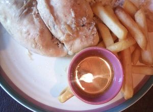 Una foto de Pollo al cognac