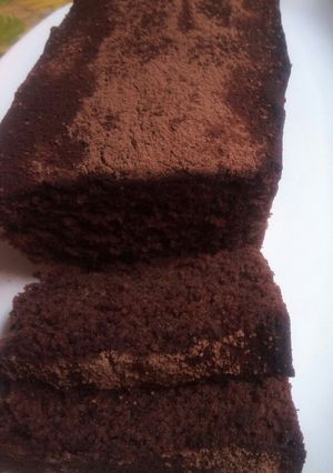 Une photo de Cake au café noire
