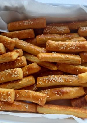 Túrós szezámmagos rúd recept fotója