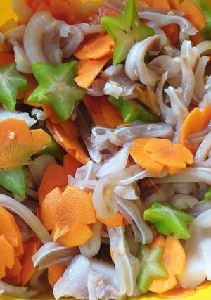 Hình của món Tai heo ngâm chua ngọt.