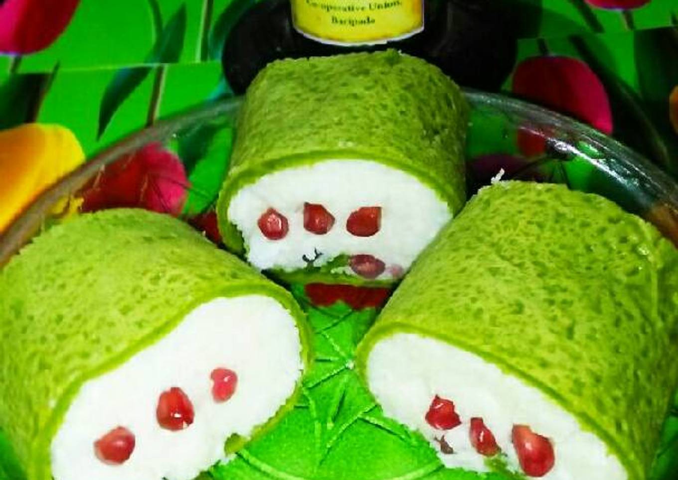 Spinach sushi