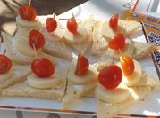 Una foto de canapés fáciles