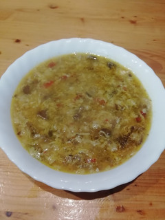 Una foto de Sopa de senderuelas (setas silvestres) con estrellitas 🍄🍄